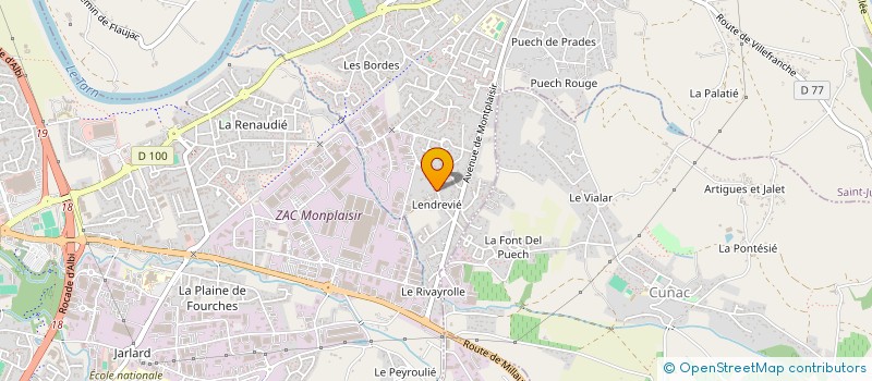 localisation de l'entreprise SOC FRANCO CANADIENNE D INVESTISSEMENTS  SAINT-JUERY