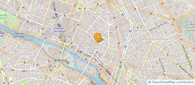 localisation de l'entreprise SOC FRANCS BOURGEOIS INVESTISS à PARIS