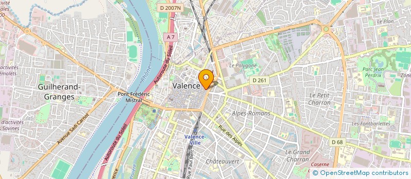 localisation de l'entreprise SOC FRATTIN ET CIE à VALENCE