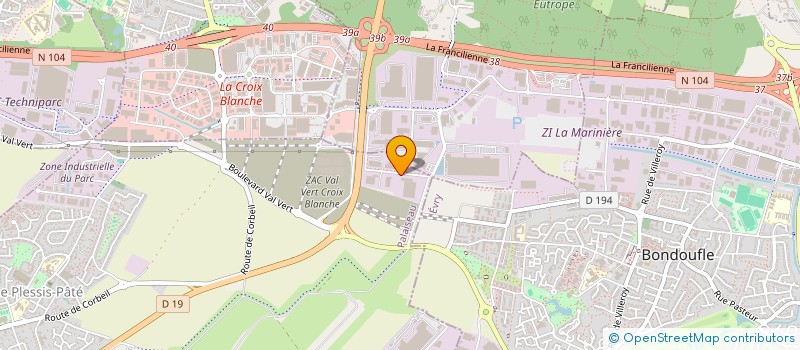 localisation de l'entreprise SOC FRESCA  LE PLESSIS-PATE