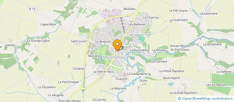 localisation de l'entreprise SOC FRISLY à MOUCHAMPS
