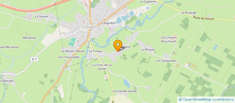 localisation de l'entreprise SOC FROMAGERE DES COMBRAILLES  GOUZON