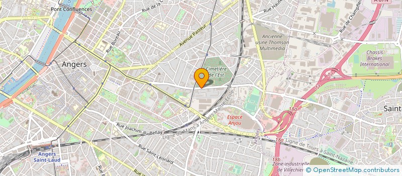 localisation de l'entreprise SOC FUNERAIRE ET CREMATION L OUEST à ANGERS