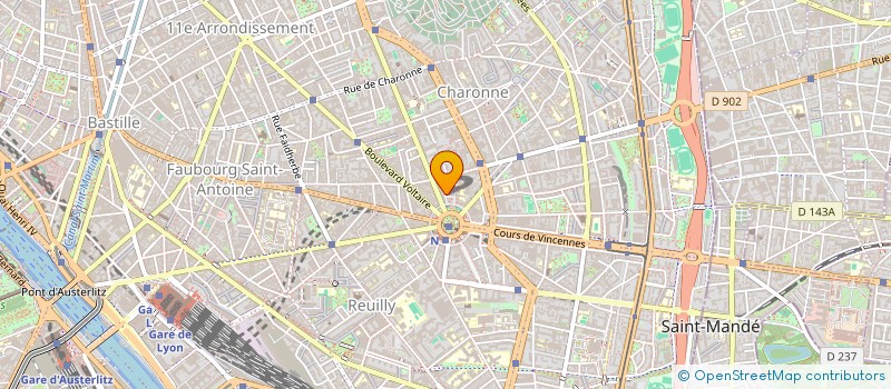 localisation de l'entreprise SOC G COUDRET ET CIE à PARIS