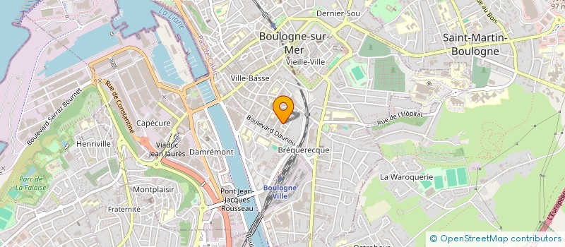 localisation de l'entreprise SOC G.D.M à BOULOGNE-SUR-MER