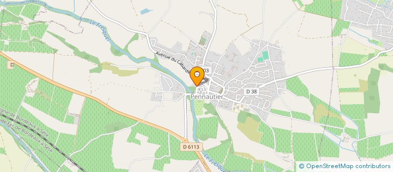 localisation de l'entreprise SOC G.I.L.E SARL à PENNAUTIER