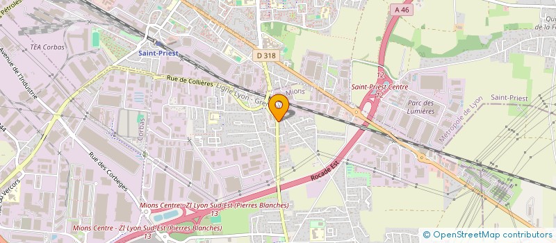 localisation de l'entreprise SOC GALERIE LES RONCES  MIONS