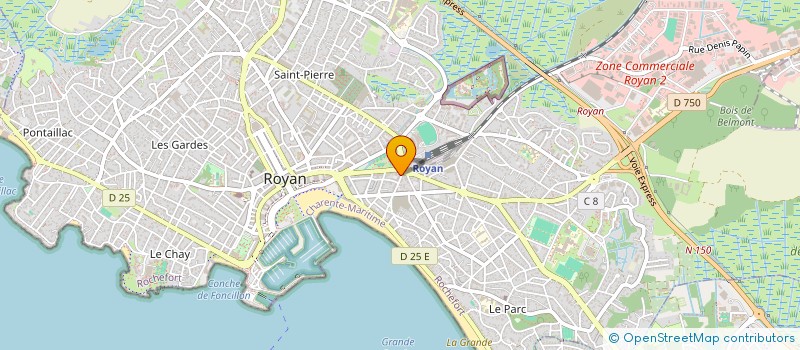 localisation de l'entreprise SOC GARDIENNAGE ET SURVEILLANCE à ROYAN