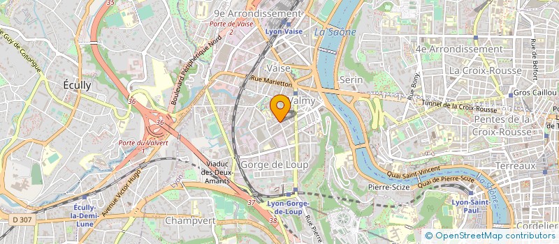 localisation de l'entreprise SOC GARDIENNAGE SURVEILLANCE SERVICE à LYON