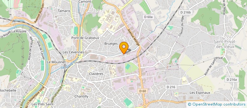 localisation de l'entreprise SOC GARDOI BATIM & CONSTRUCTION à ALES