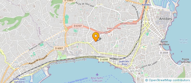 localisation de l'entreprise SOC GASCOGNE MACONNERIE SOGAMA à ANTIBES