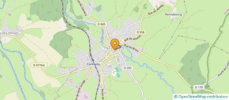 localisation de l'entreprise SOC GAUJOUR ET GRAILLOT à CORBIGNY