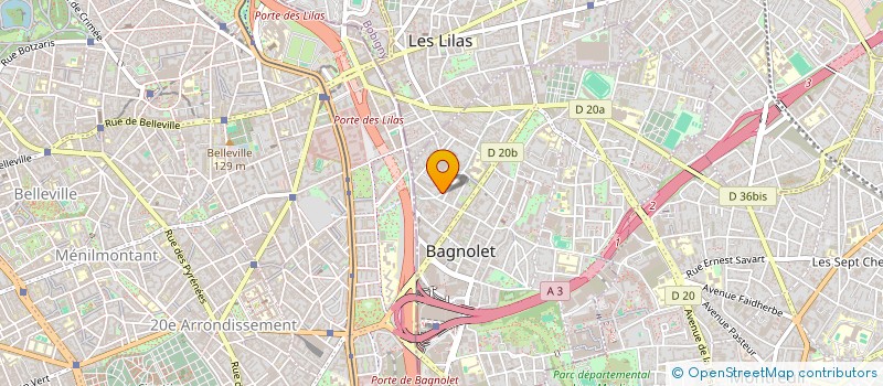 localisation de l'entreprise SOC GCE à BAGNOLET
