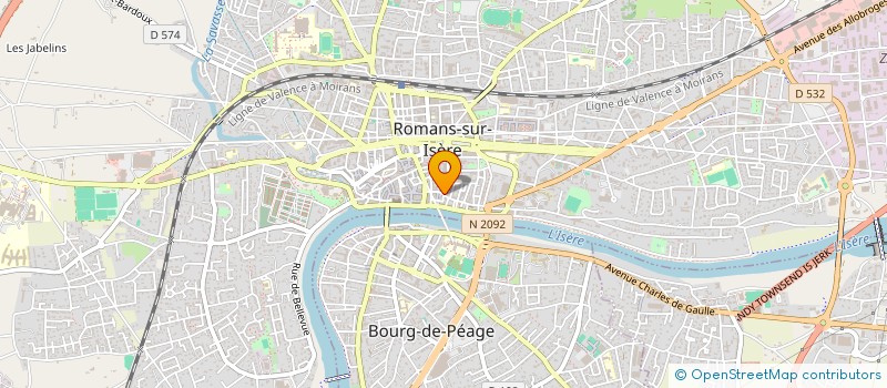 localisation de l'entreprise SOC GEDOS ETUDE OEUVRES SOC à ROMANS-SUR-ISERE