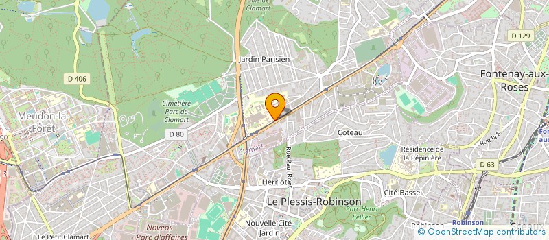localisation de l'entreprise SOC GEN CHAUFFAGE COUVERTURE PLOMBERIE à CLAMART