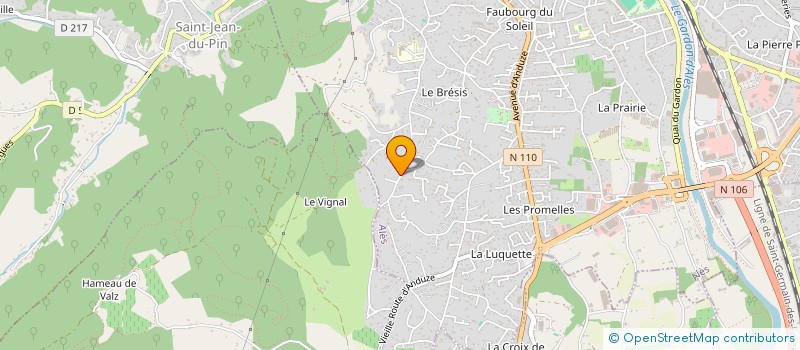 localisation de l'entreprise SOC GEN D'INFORMATISATION DU SUD à ALES