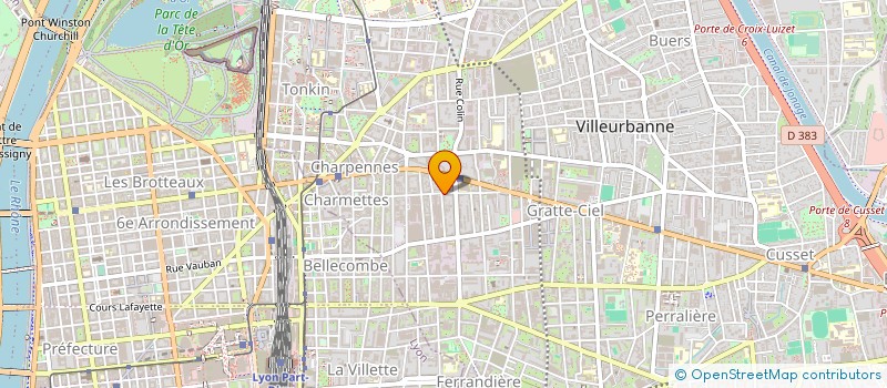 localisation de l'entreprise SOC GEN DE ROBINETTERIE INDUS TRIELLE  VILLEURBANNE