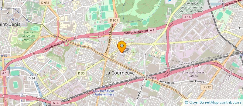 localisation de l'entreprise SOC GENE ENTR INDUSTRIELLE à LA COURNEUVE