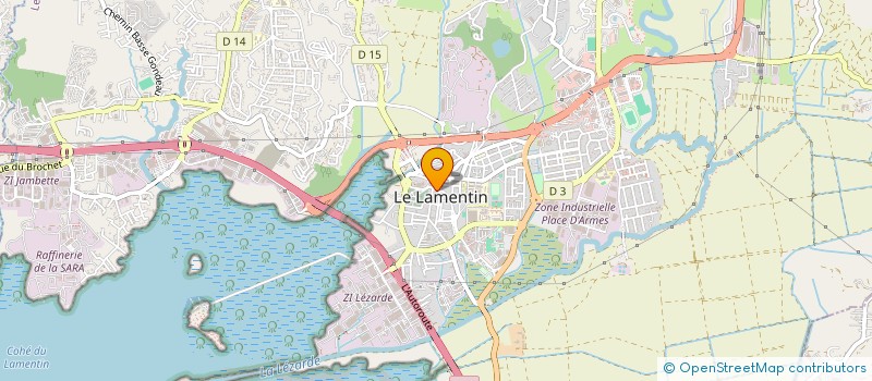 localisation de l'entreprise SOC GENER ENTREP BATIM AUX ANTILL à LE LAMENTIN