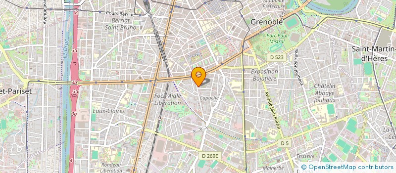 localisation de l'entreprise SOC GENER EQUIP ET CONSTRUCT à GRENOBLE