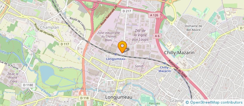 localisation de l'entreprise SOC GENERALE ACHAT REPARTITION à LONGJUMEAU