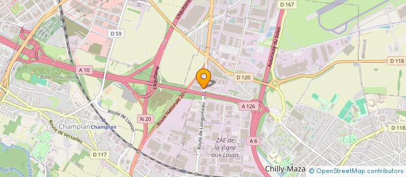 localisation de l'entreprise SOC GENERALE D'APPLICATIONS THERMIQUES  CHILLY-MAZARIN