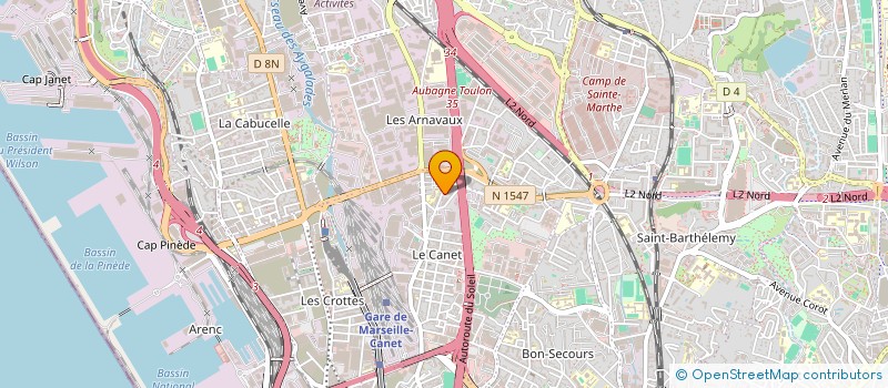 localisation de l'entreprise SOC GENERALE DE CARROSSERIE AUTOMOBILE à MARSEILLE