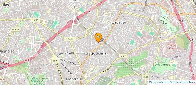 localisation de l'entreprise SOC GENERALE DE CONSTRUCTION à MONTREUIL