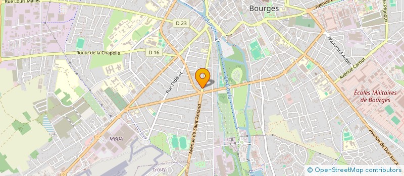localisation de l'entreprise SOC GENERALE DE PUBLICITE ET DE SERVICES à BOURGES