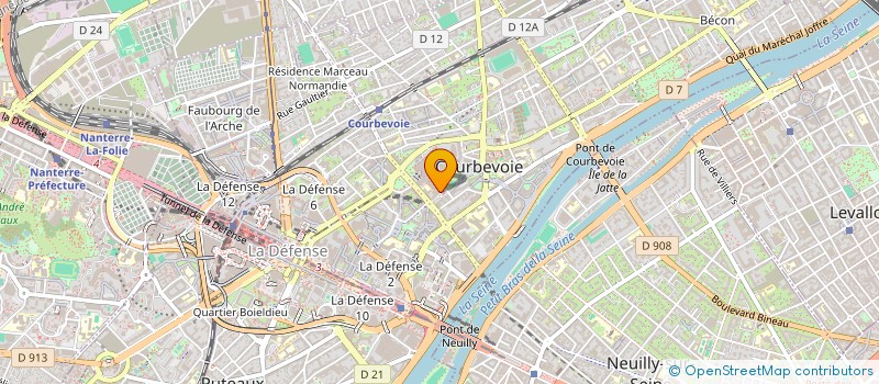 localisation de l'entreprise SOC GENERALE DEVELOPPEMENT LOISIRS à COURBEVOIE