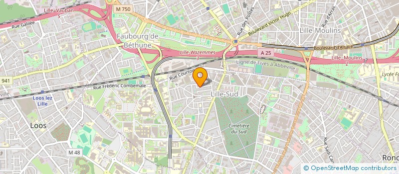 localisation de l'entreprise SOC GENERALE RENOVATION & ASSAINISSEMENT à LILLE