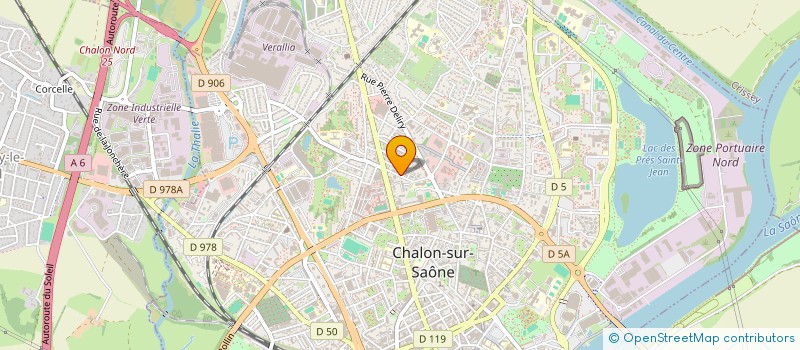 localisation de l'entreprise SOC GENTIL VARIOT ELECTRICITE à CHALON-SUR-SAONE