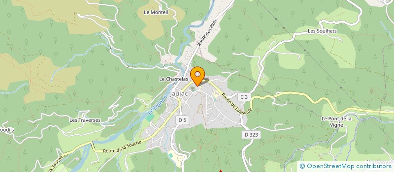 localisation de l'entreprise SOC GEOLOGIQUE DE L'ARDECHE à JAUJAC