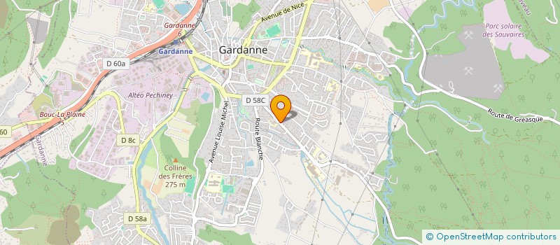 localisation de l'entreprise SOC GERANCE ETS ANTOINE TANGA à GARDANNE