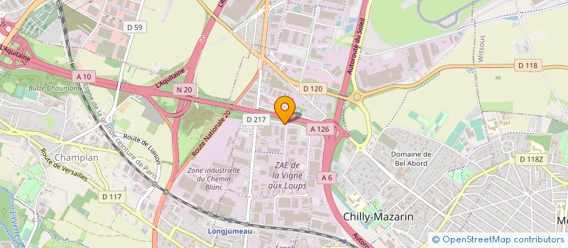 localisation de l'entreprise SOC GERANCE EXPL ETAB JAC à CHILLY-MAZARIN