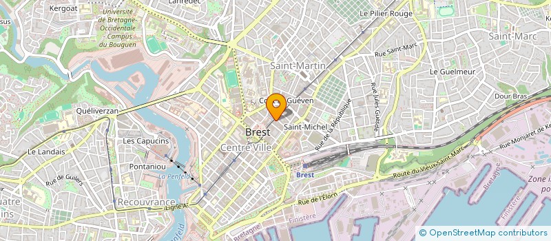 localisation de l'entreprise SOC GERANCE IMMOBILIERE AGENCE SIN à BREST