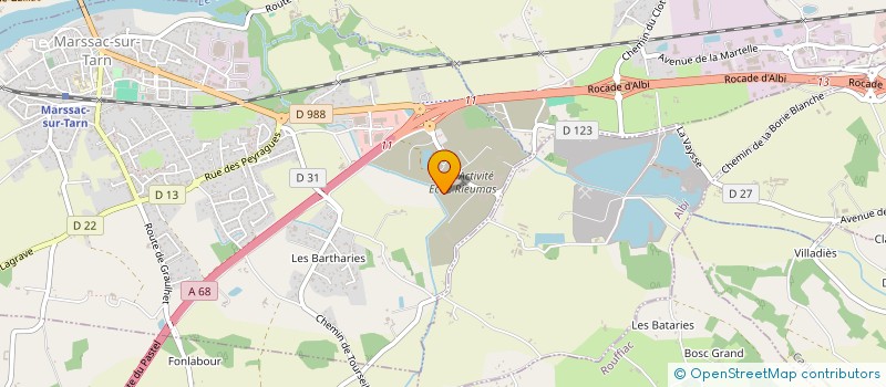 localisation de l'entreprise SOC GERARDHINI DESPRET ET CIE à MARSSAC-SUR-TARN