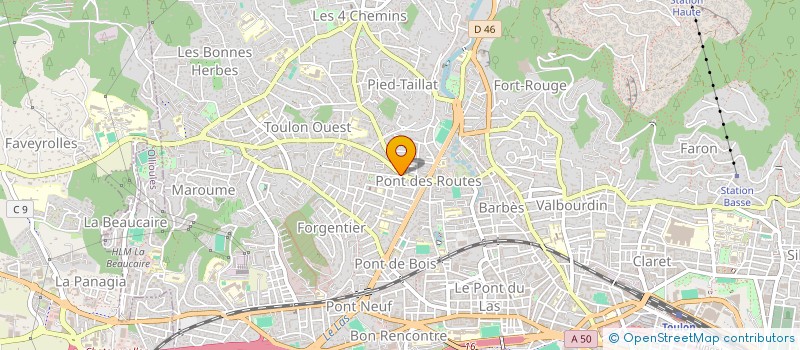 localisation de l'entreprise SOC GESTION BOUCH CHARCUT MACE à TOULON