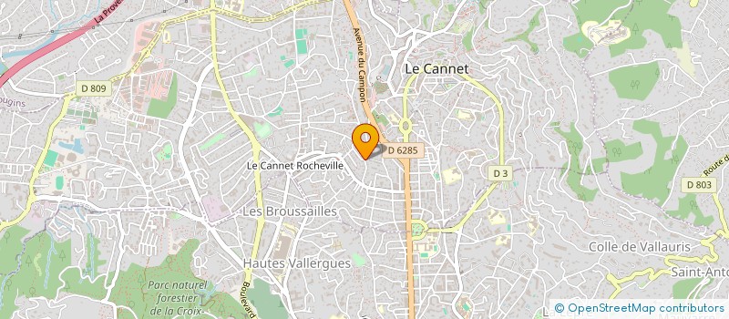 localisation de l'entreprise SOC GESTION COMMERC IMMOB à LE CANNET
