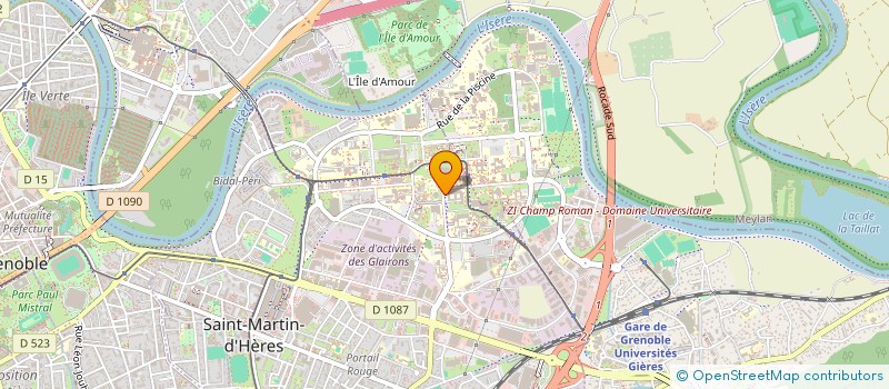 localisation de l'entreprise SOC GESTION DES VOYAGES UNIVERSITAIRES à SAINT-MARTIN-D'HERES