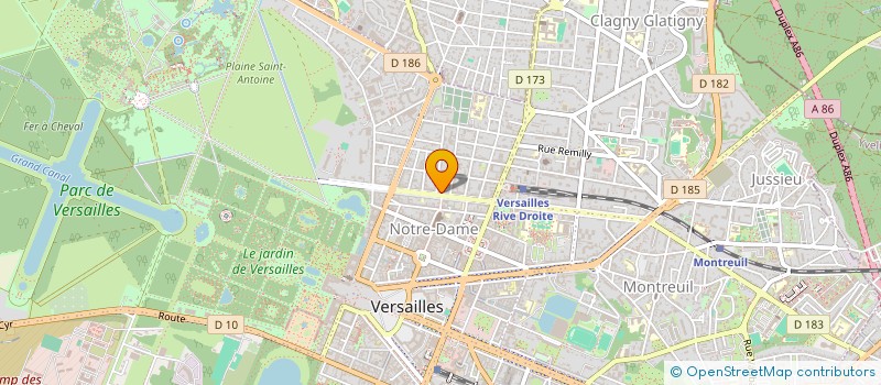 localisation de l'entreprise SOC GESTION ENTREPRISE TOURISME à VERSAILLES
