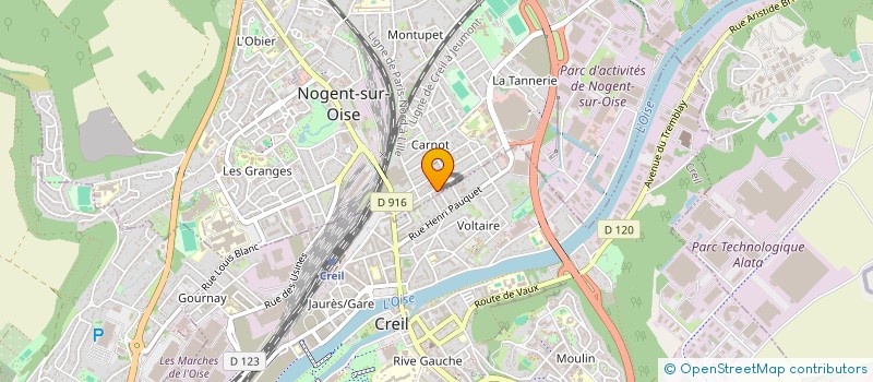 localisation de l'entreprise SOC GESTION ET FINANCEMENT DE PICARDIE à NOGENT-SUR-OISE