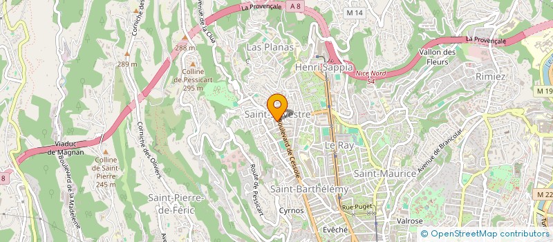 localisation de l'entreprise SOC GESTION ET TRANSACTIONS IMMOBILIERES à NICE