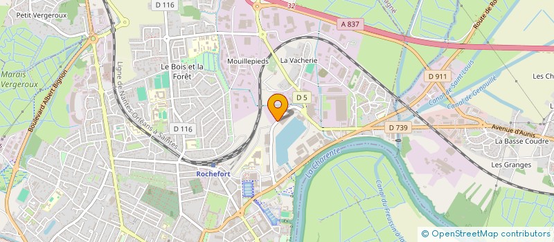 localisation de l'entreprise SOC GESTION EXPLOIT SOC BOIS ET FER à ROCHEFORT