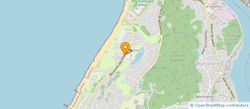 localisation de l'entreprise SOC GESTION EXPLOITATION HOTELIERE  ANGLET