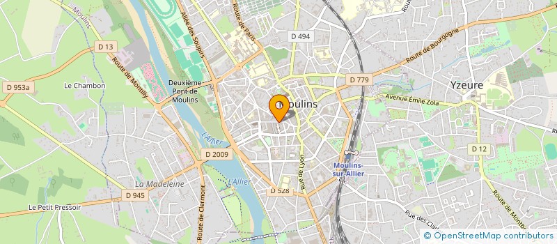 localisation de l'entreprise SOC GESTION HOTELIERE INTERNATIONALE à MOULINS