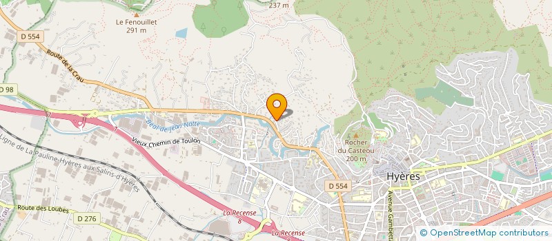 localisation de l'entreprise SOC GESTION HOTELIERE LA COUPOLE  HYERES