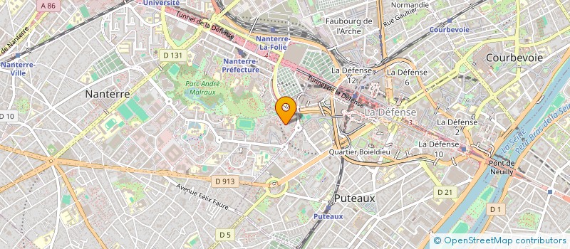 localisation de l'entreprise SOC GESTION HOTELLERIE RESTAURATION  NANTERRE