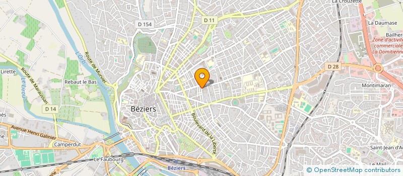 localisation de l'entreprise SOC GESTION POLYCLINIQUE VALETTE  BEZIERS