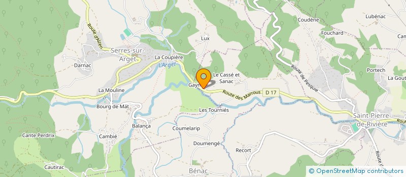 localisation de l'entreprise SOC GESTION PROMOTION BATIMENT à SERRES-SUR-ARGET